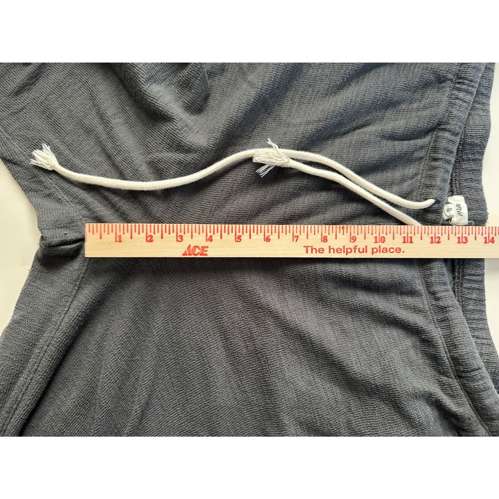 Aerie Charcoal Grey Cargo Jogger Sweatpants XL Drawstring Elastic Waist Lounge - Picture 5 of 10